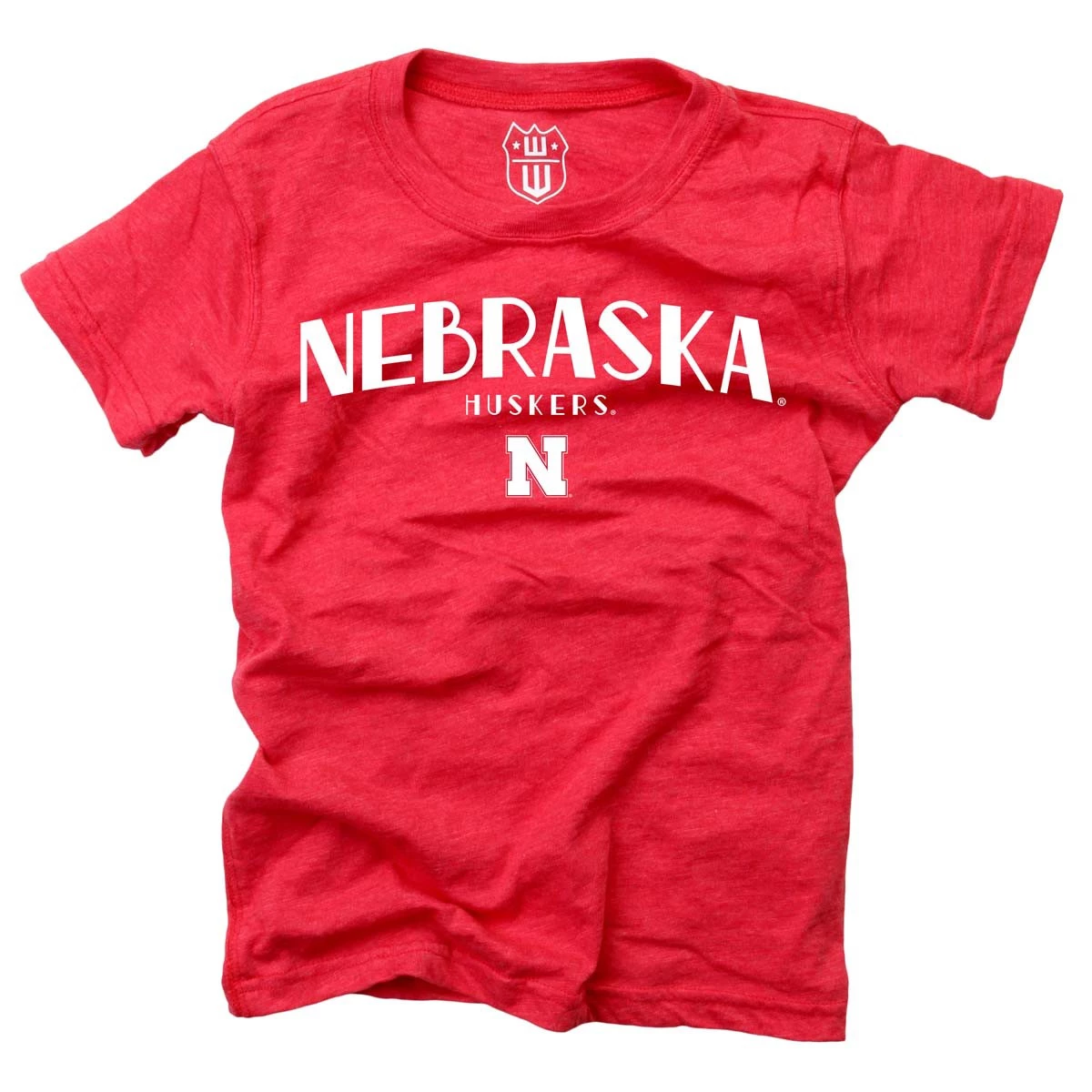 Wes And Willy Girls' Nebraska Cornhuskers Basic Logo T-Shirt Red 3 Wes And Willy Girls' Nebraska Cornhuskers Basic Logo T-Shirt Red